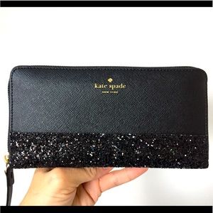 Kate spade Greta glitter wallet NEW